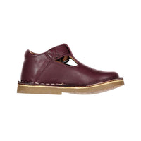Papanatas Burgundy Leather Perforated Baby Shoe
