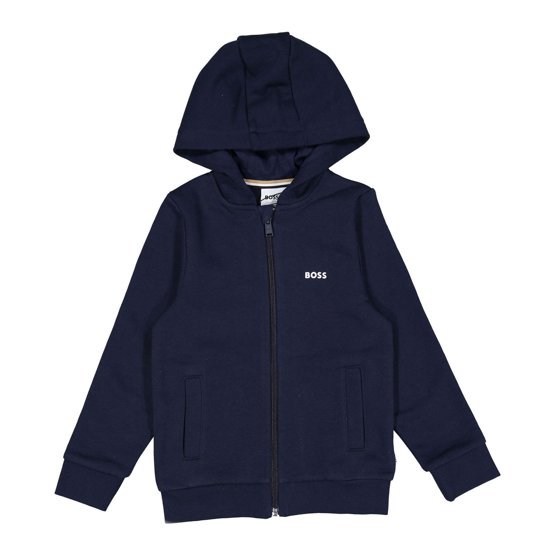 Hugo Boss Navy Zip Up Hoodie