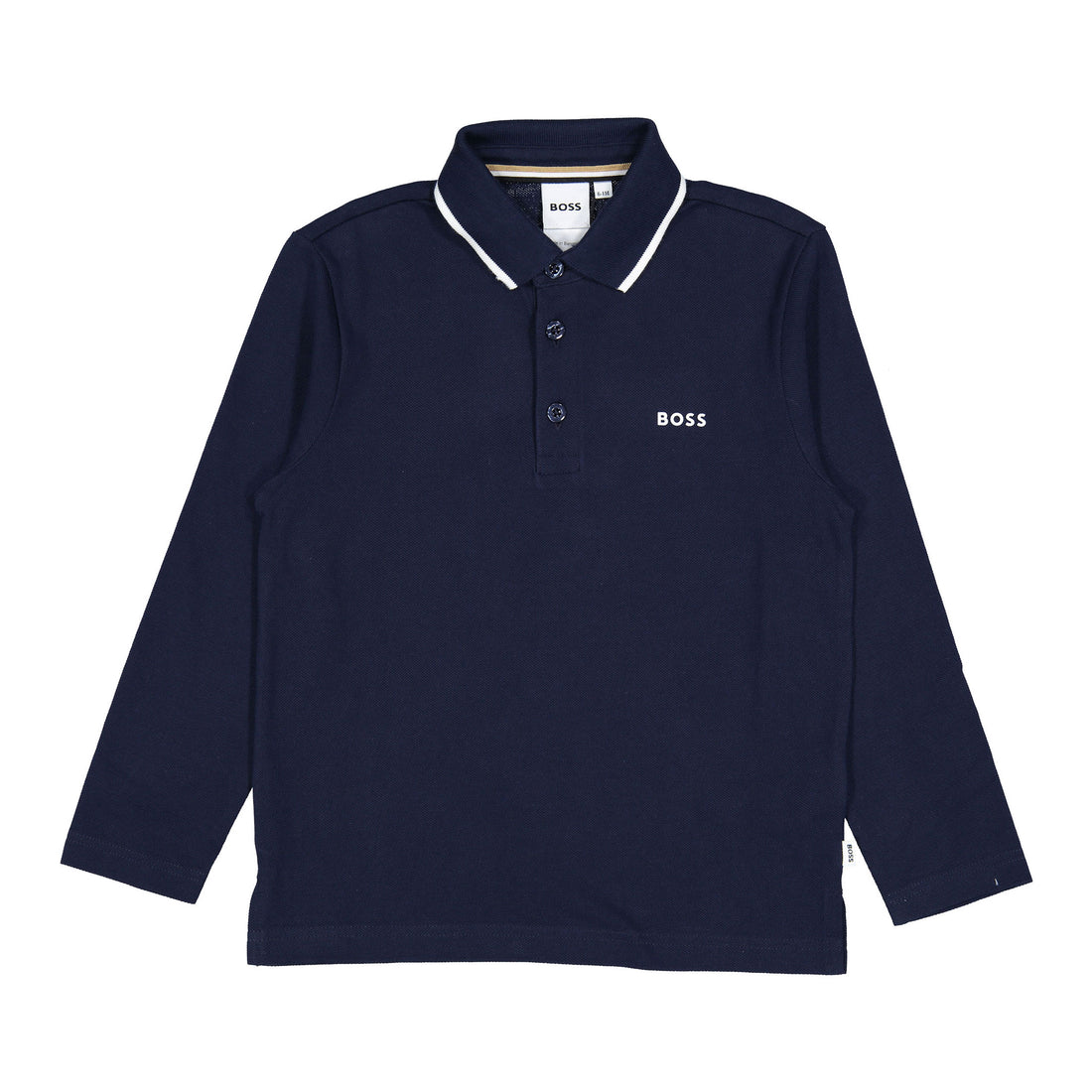 Hugo Boss Navy Solid Color Polo