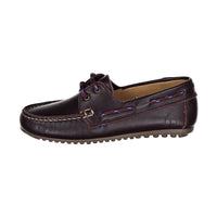 Ladida Shoes Burgundy Boat Loafer