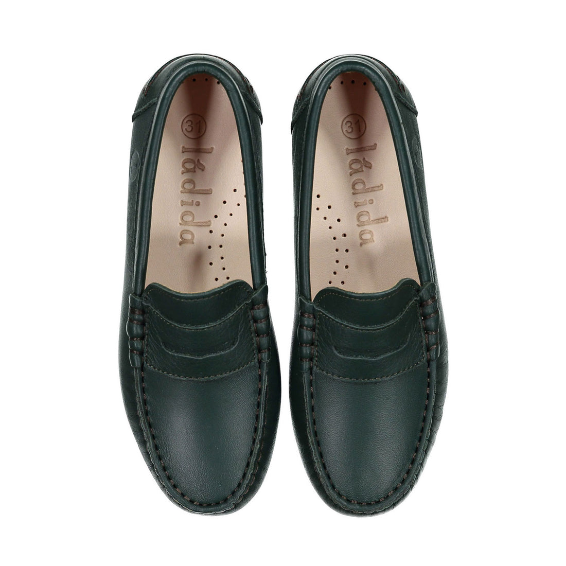 Ladida Shoes Emerald Leather Penny Loafer