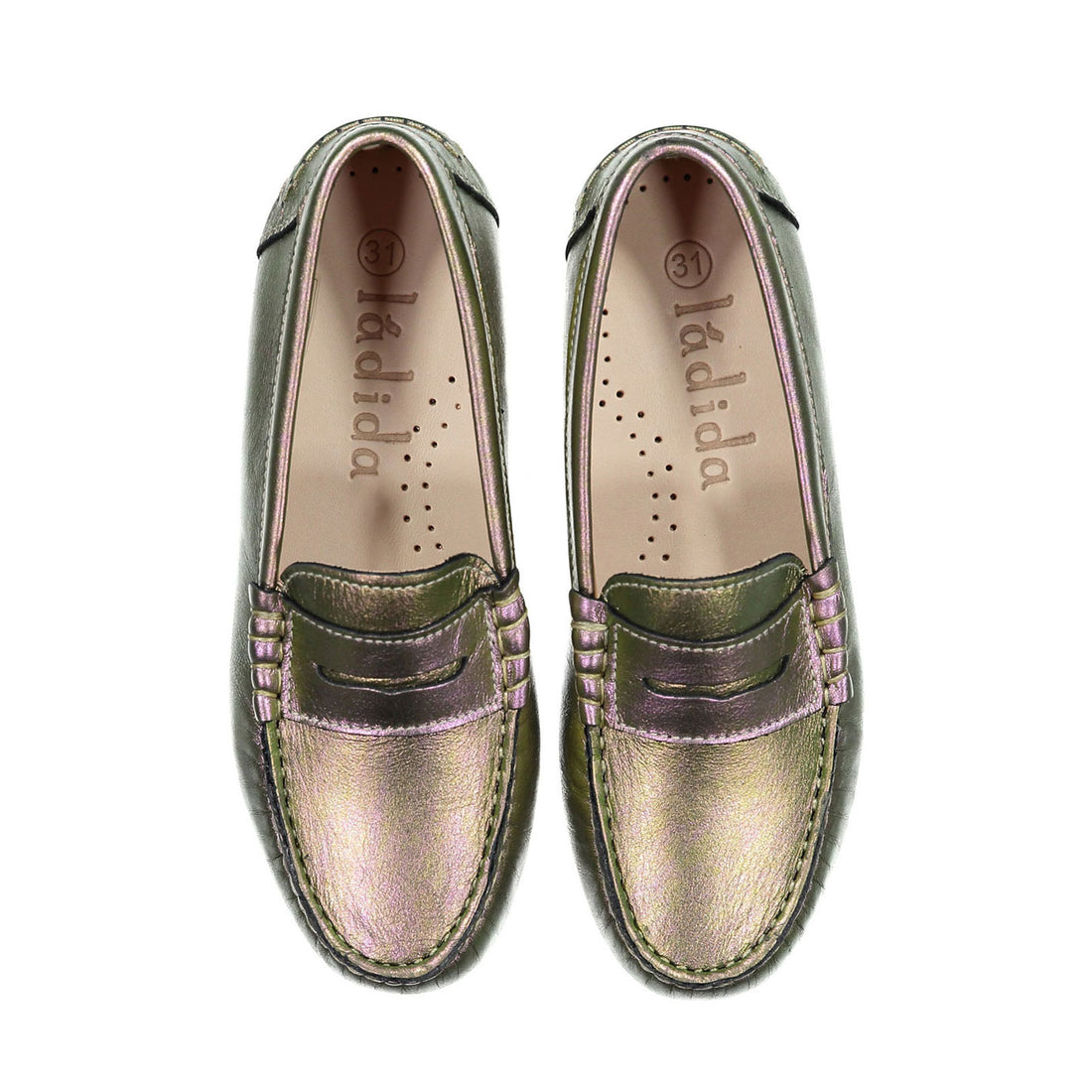 Ladida Shoes Rose Metallic Penny Loafer