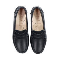 Ladida Shoes Deep Navy Leather Penny Loafer