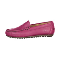 Ladida Shoes Fuchsia Leather Penny Loafer