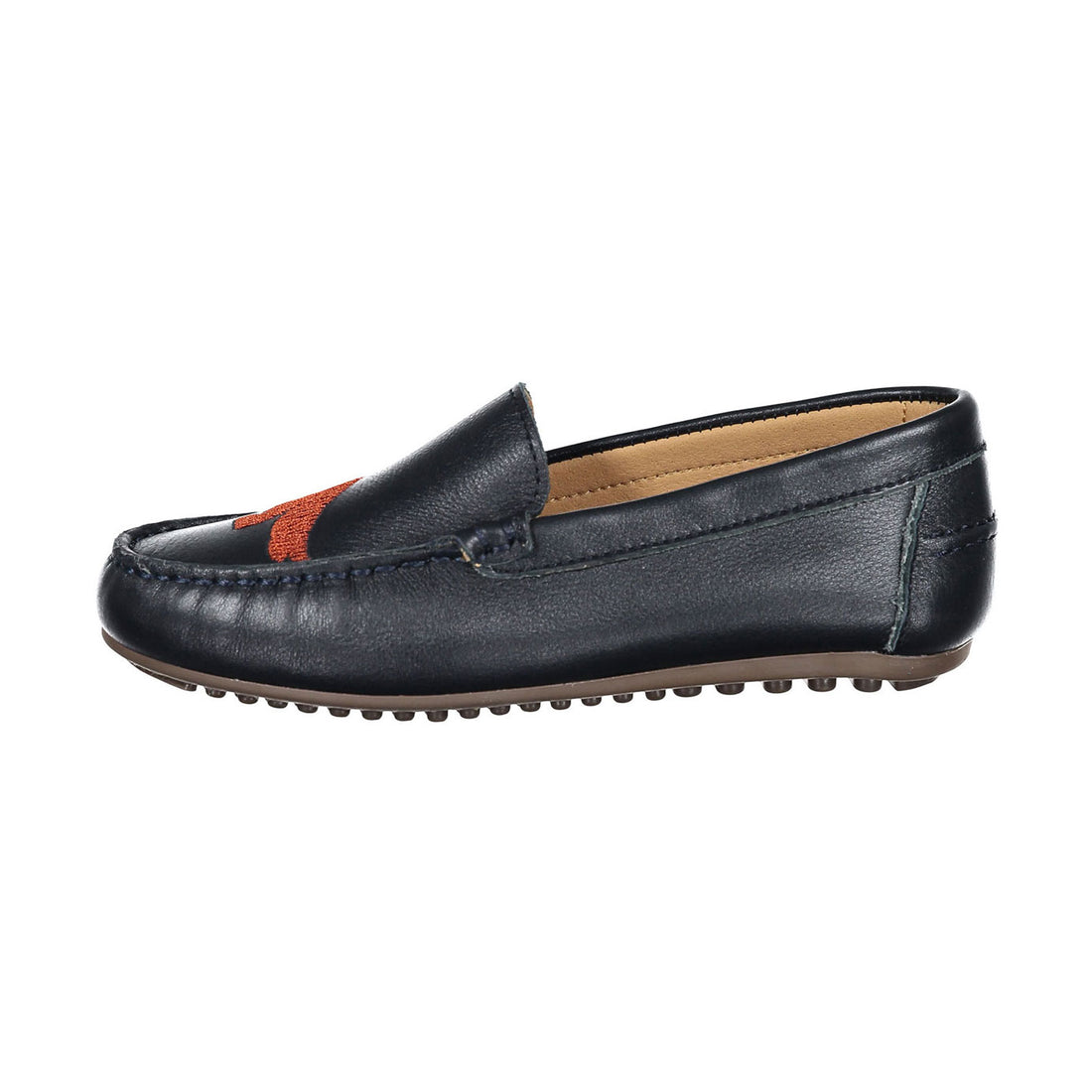 Ladida Shoes Navy Dog Embroidered Loafer