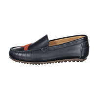 Ladida Shoes Navy Dog Embroidered Loafer