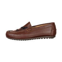 Ladida Shoes Luggage Buckled Embroidered Loafers