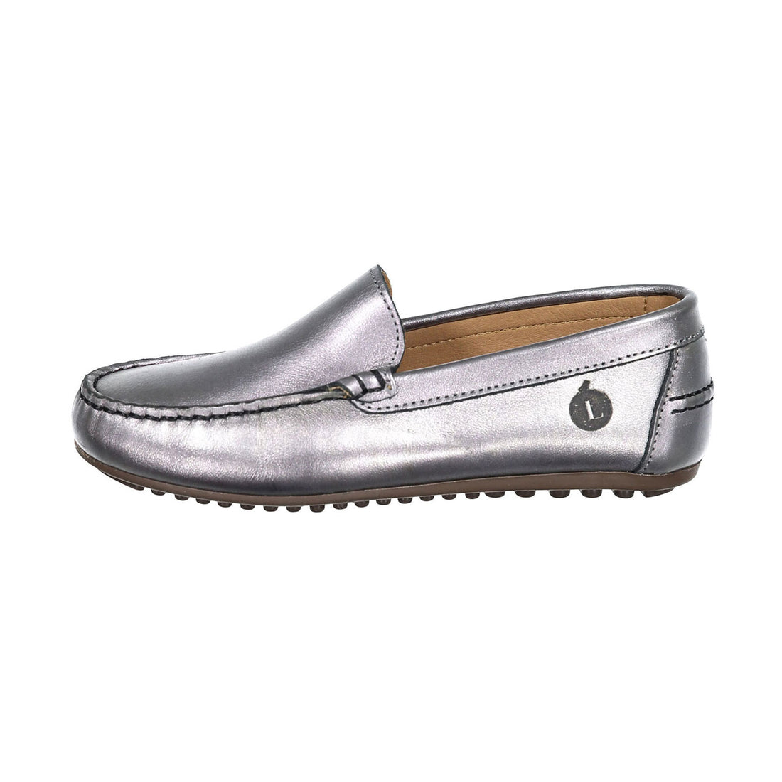 Ladida Shoes Silver Metallic Leather Loafer