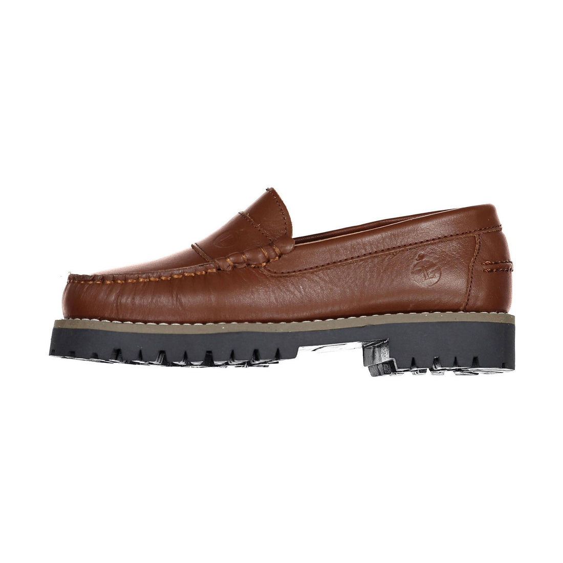 Ladida Shoes Luggage Leather Chunky Loafers