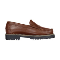 Ladida Shoes Luggage Leather Chunky Loafers