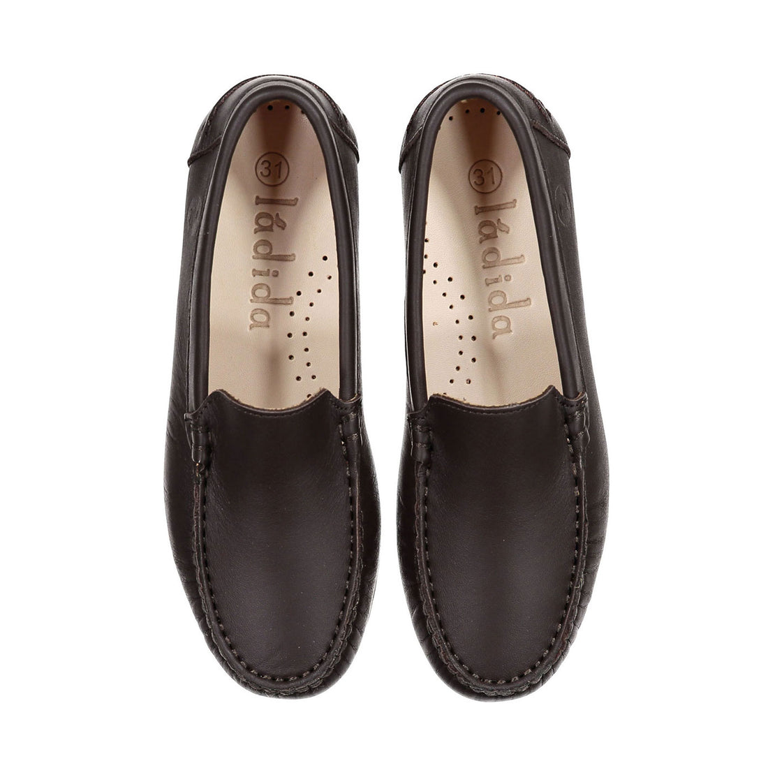 Ladida Shoes Chocolate Leather Loafer