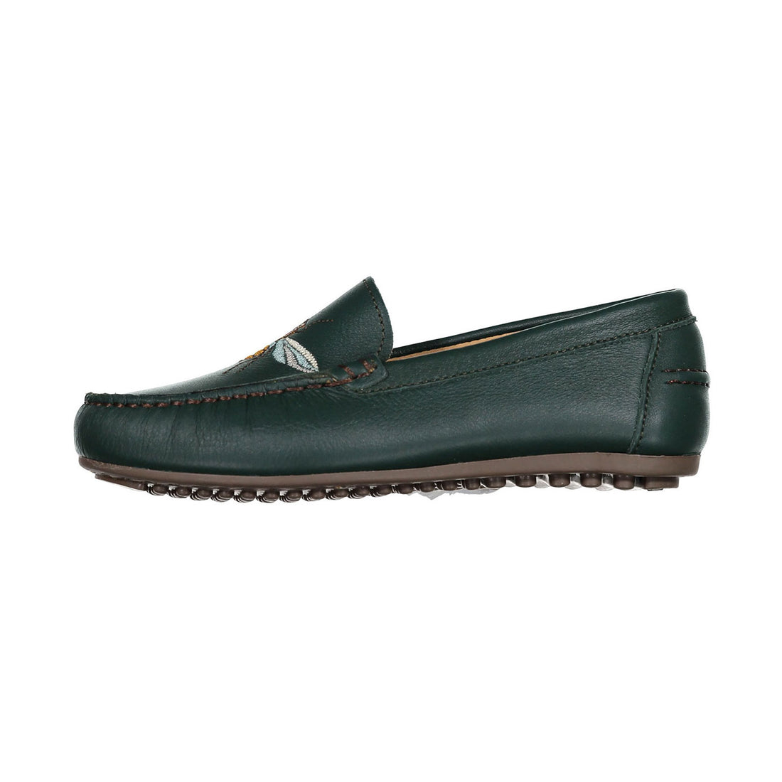Ladida Shoes Emerald  Bee Embroidered Loafer