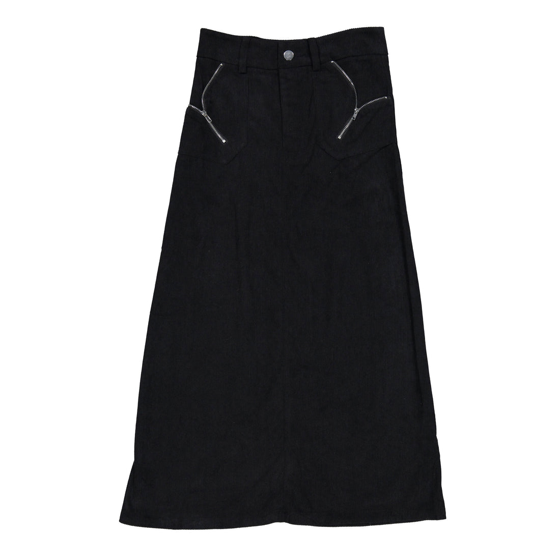 Ava Jeans Black Corduroy Skirt