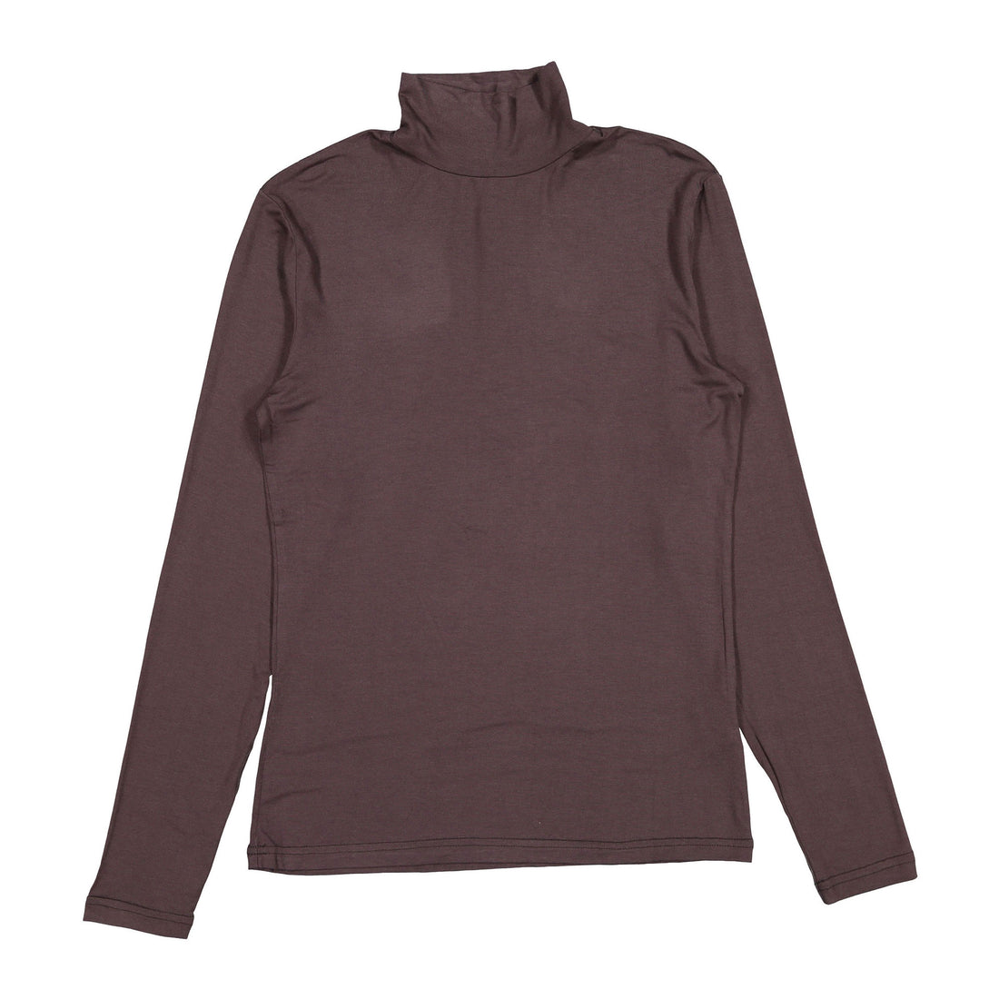 Ava and Lu Brown Solid Turtleneck