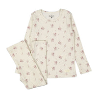 Ladida Layette Pink Watercolor Pajama Set