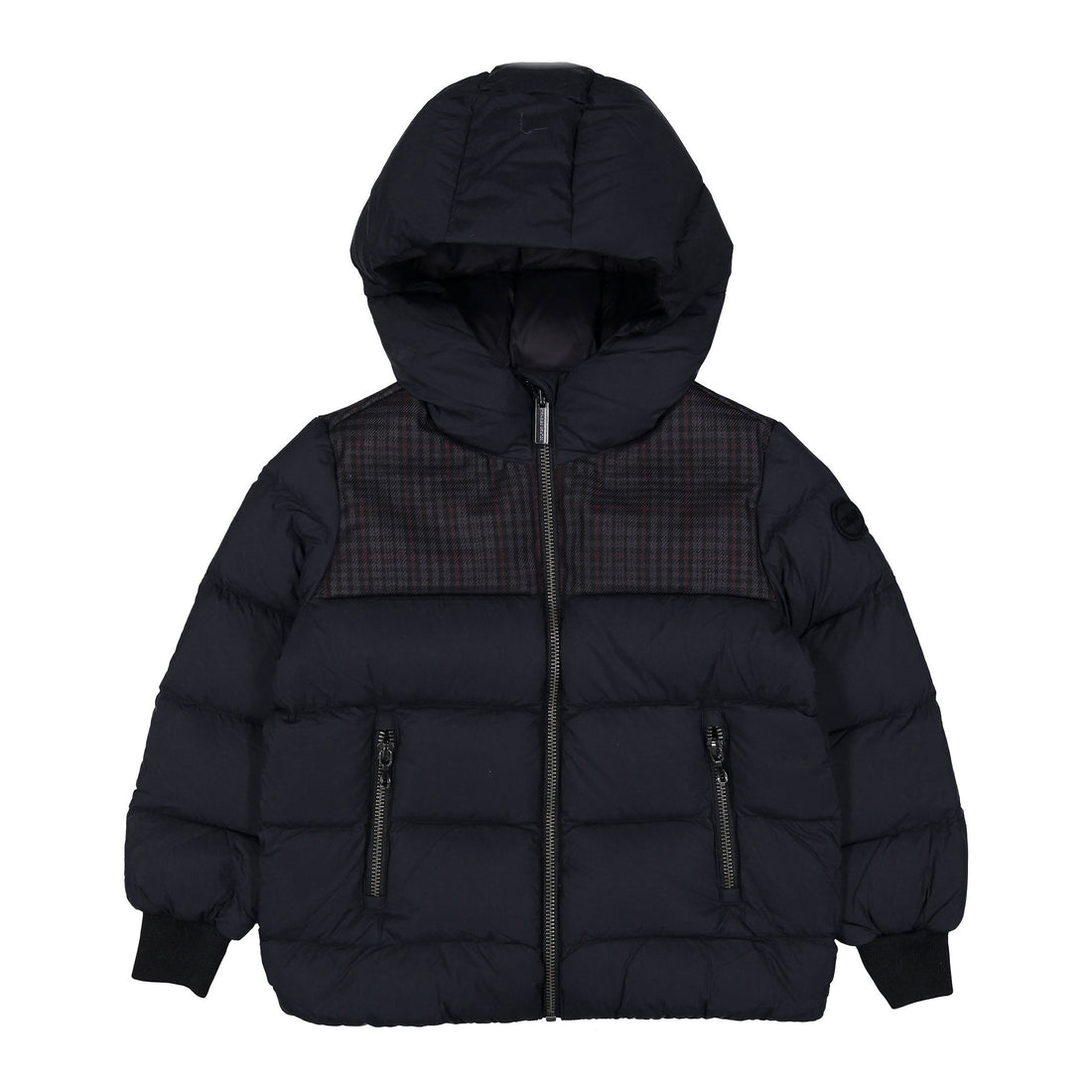 Colmar Black Plaid Padded Jacket