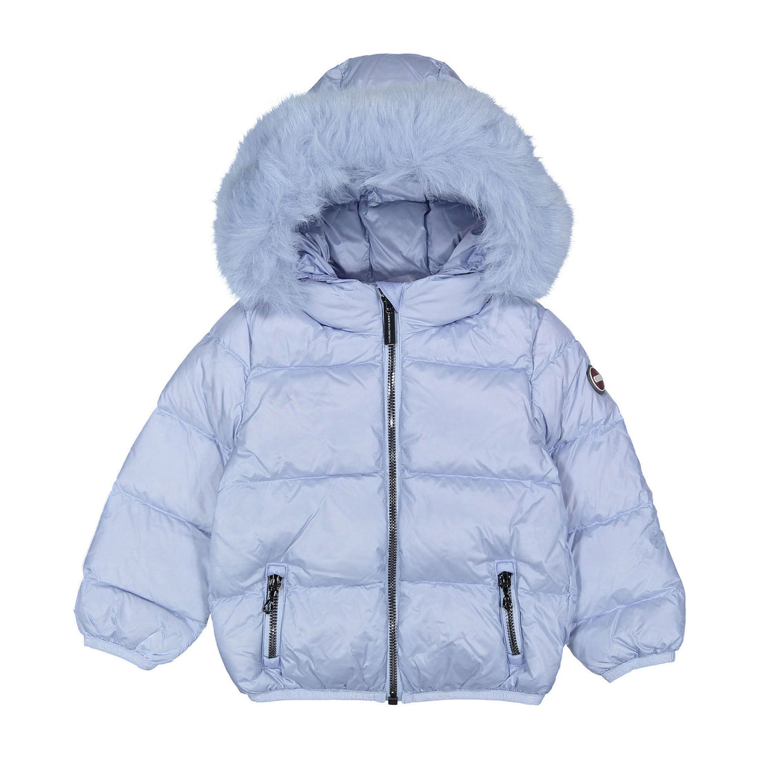 Colmar Blue Fur Hooded Baby Jacket