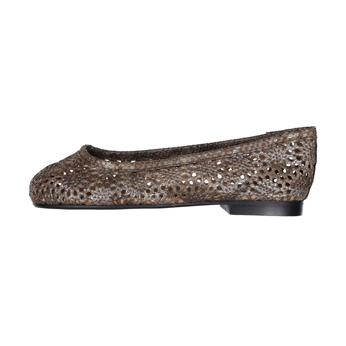 Papanatas Tan Crochet Ballet Flat