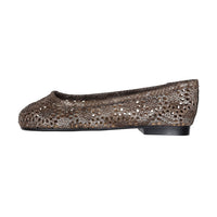Papanatas Tan Crochet Ballet Flat