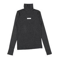 ELEMENTS Dark Gray Satin Logo Trutleneck