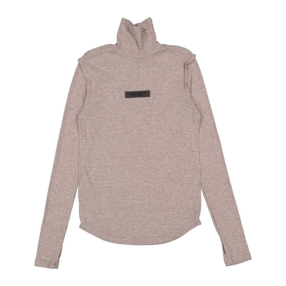 ELEMENTS Taupe Trim Turtleneck