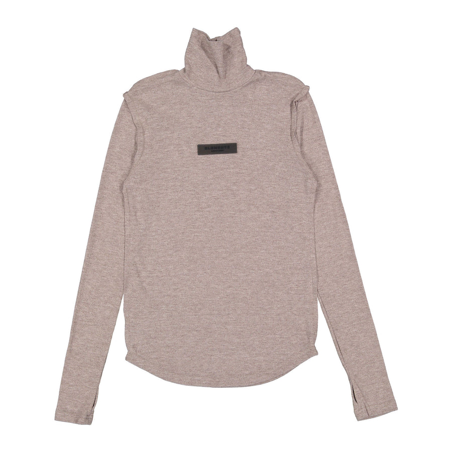 ELEMENTS Taupe Trim Turtleneck