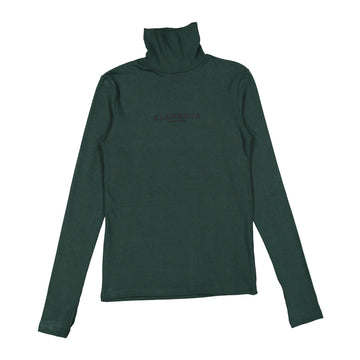  Forest Green Chest Logo Turtleneck