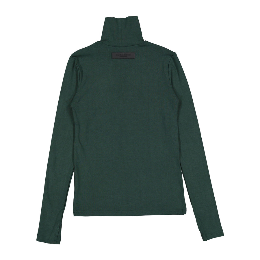 ELEMENTS Forest Green Chest Logo Turtleneck
