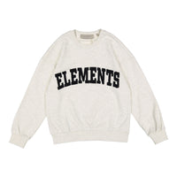 ELEMENTS Ivory Logo Crew Neck Sweatshirt
