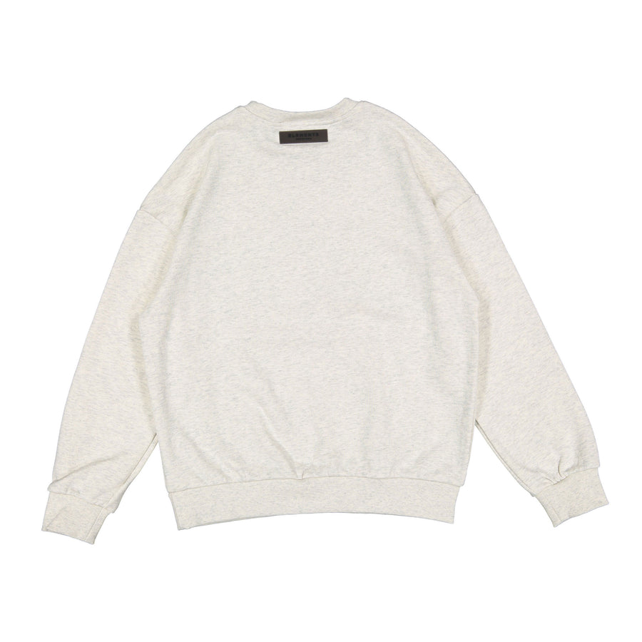ELEMENTS Ivory Logo Crew Neck Sweatshirt