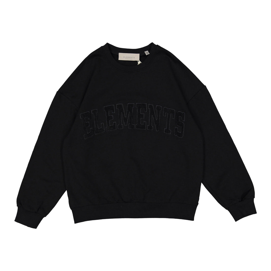 ELEMENTS Black Logo Crew Neck Sweatshirt