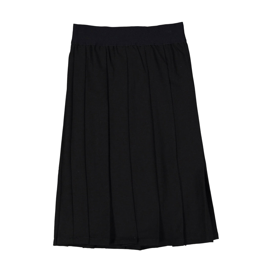 ELEMENTS Black Pleated Knee Length Skirt
