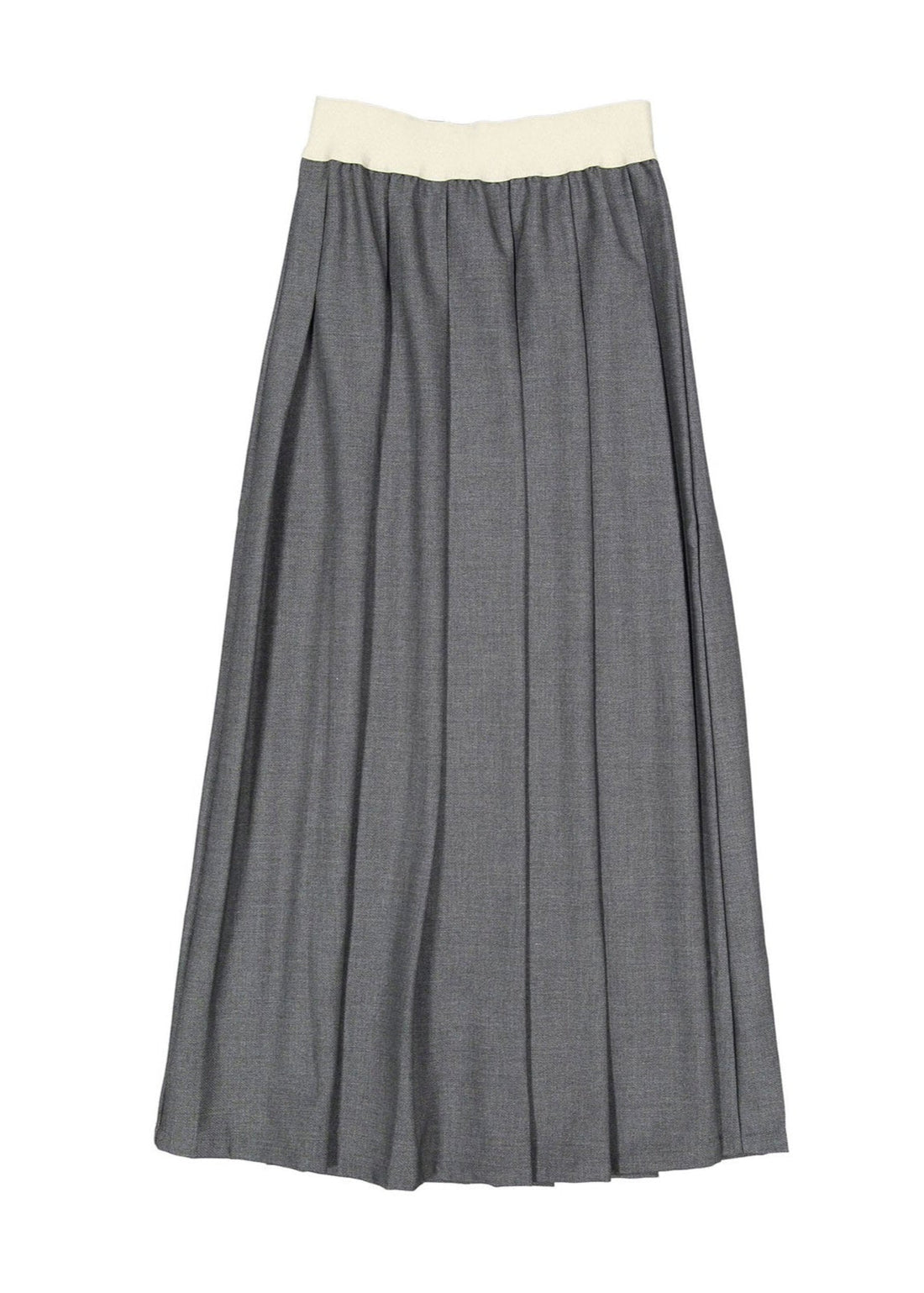ELEMENTS Gray Pleated Maxi Skirt