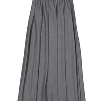 ELEMENTS Gray Pleated Maxi Skirt