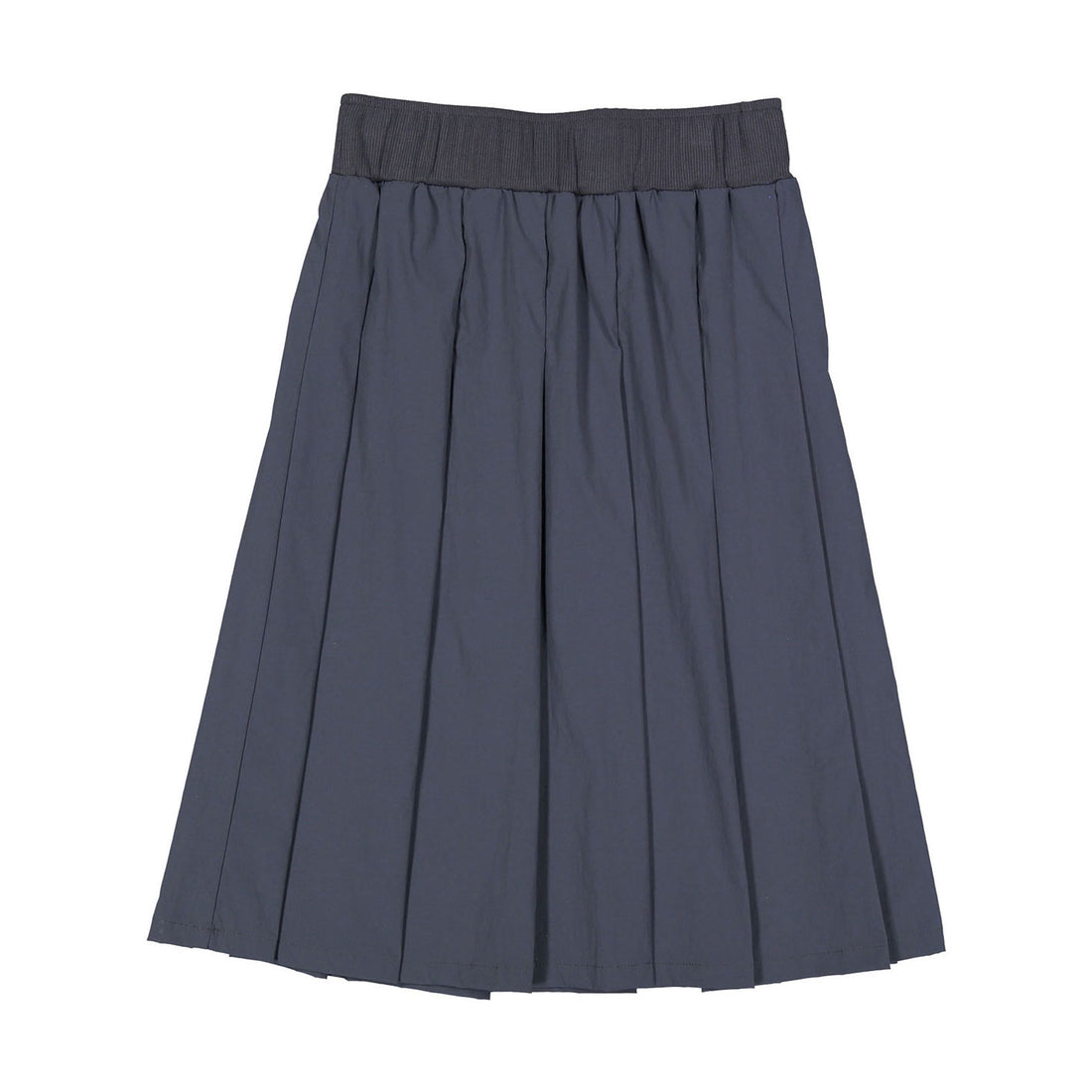 ELEMENTS Slate Tafetta Pleated Knee Length Skirt