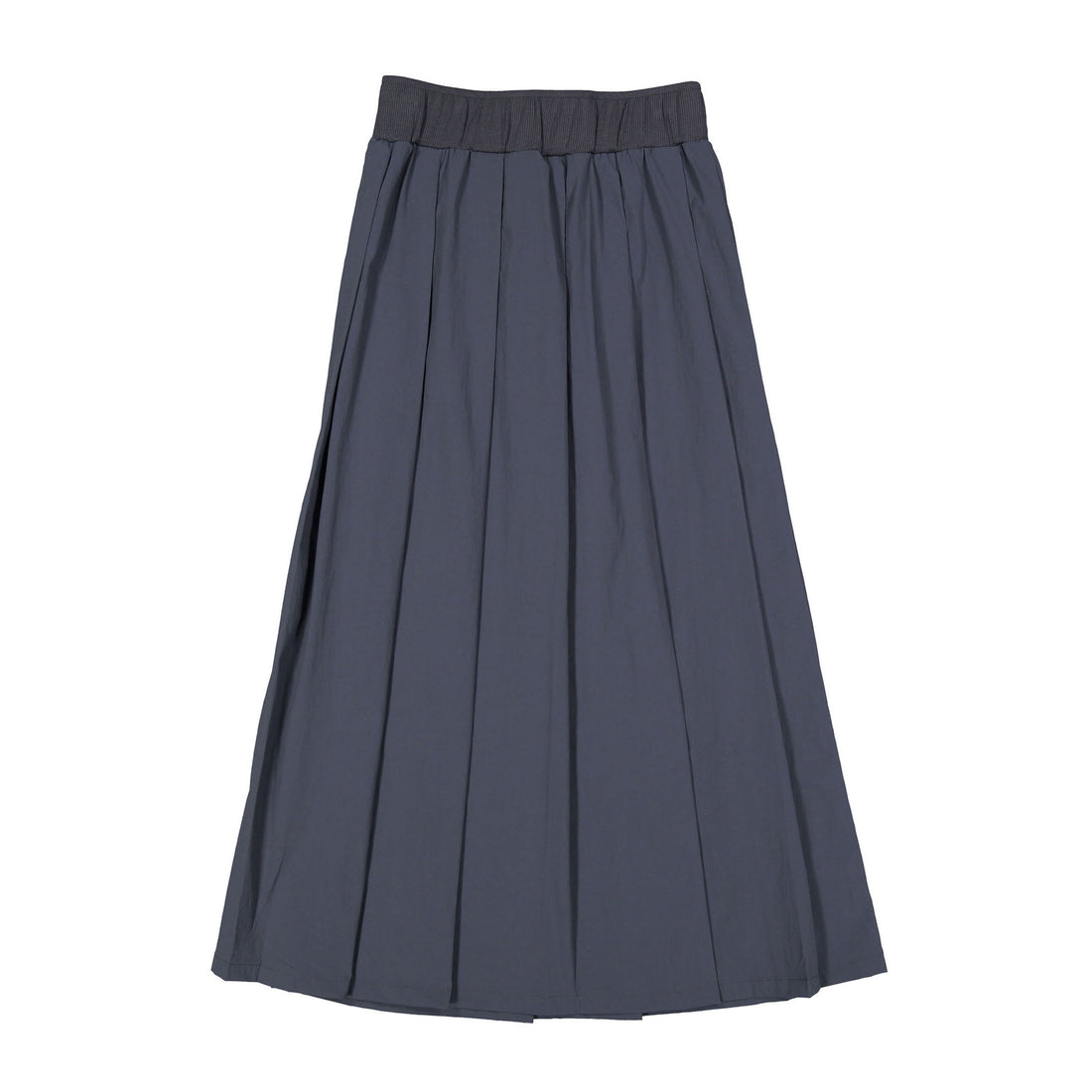 ELEMENTS Slate Taffeta Pleated Midi Skirt