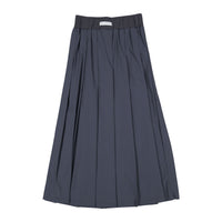 ELEMENTS Slate Taffeta Pleated Midi Skirt