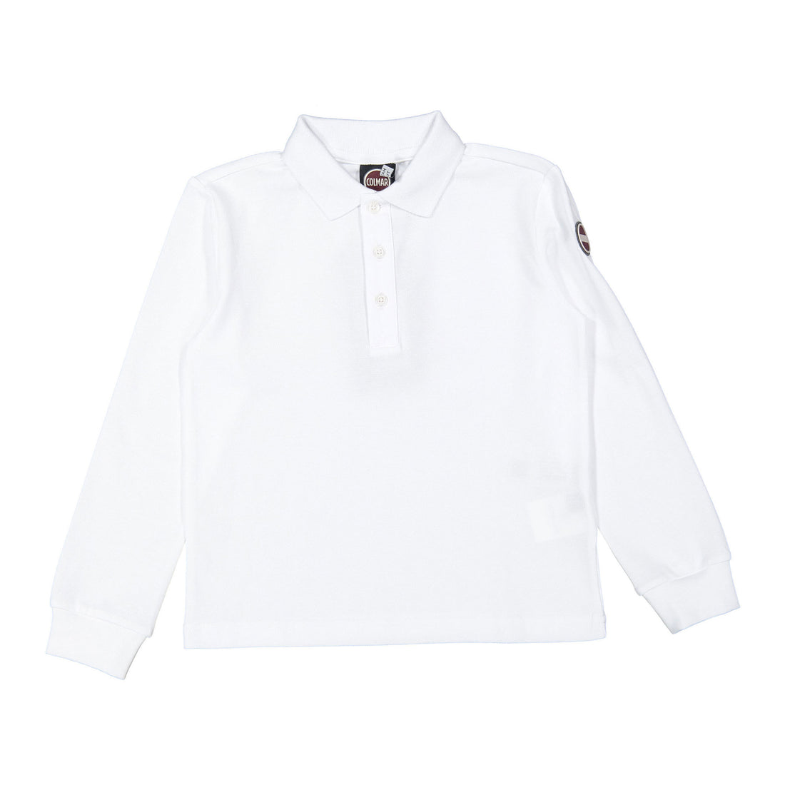 Colmar White Logo Polo