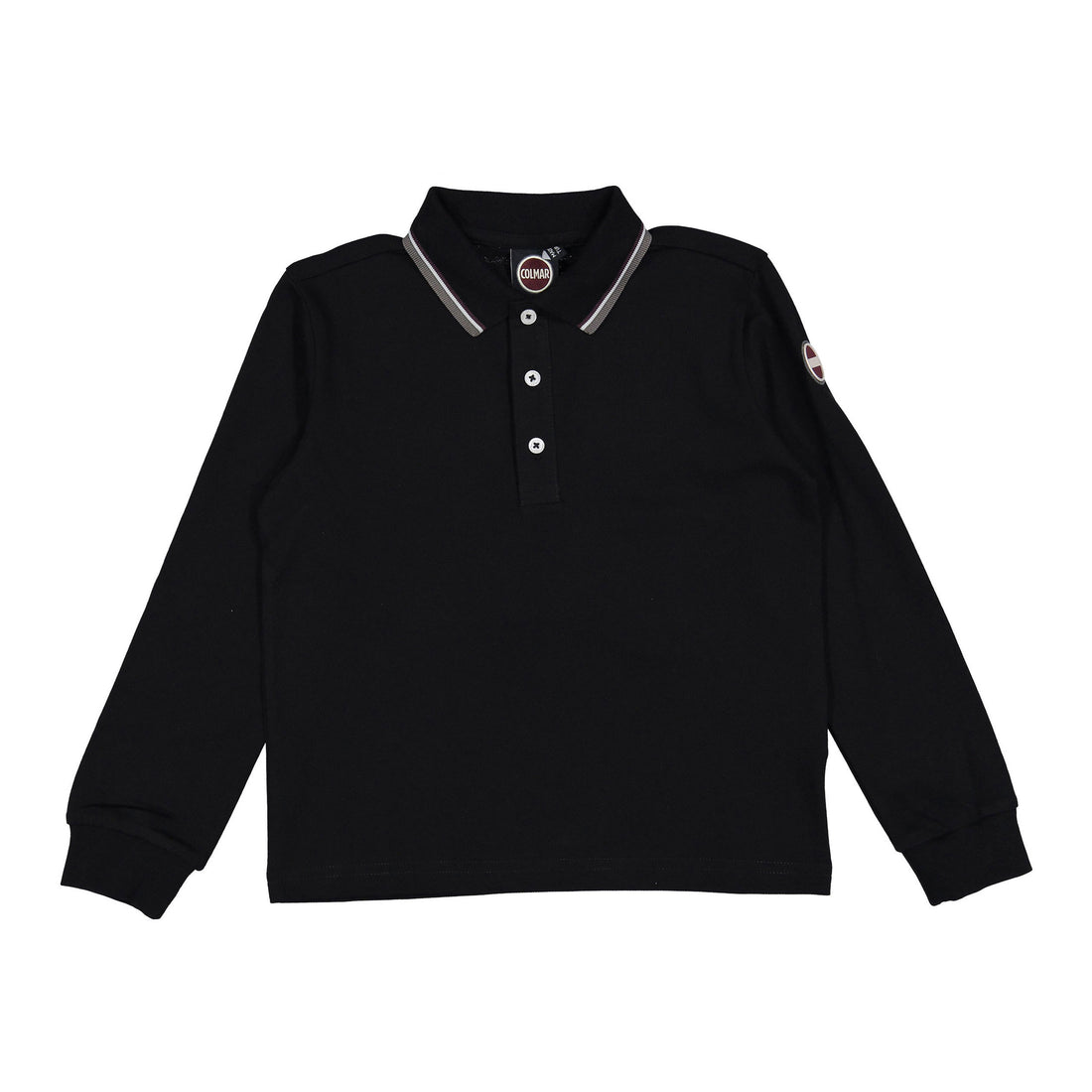 Colmar Black Collared Trim Polo