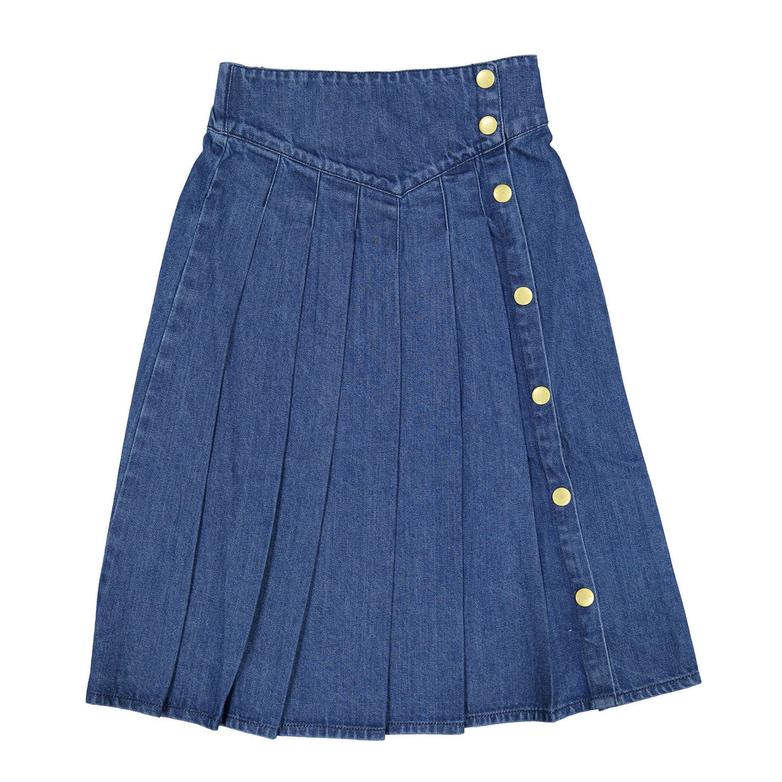 Louis Louise Dark Blue Denim Wallace Long Skirt