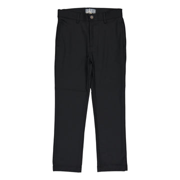  Black Solid Pants