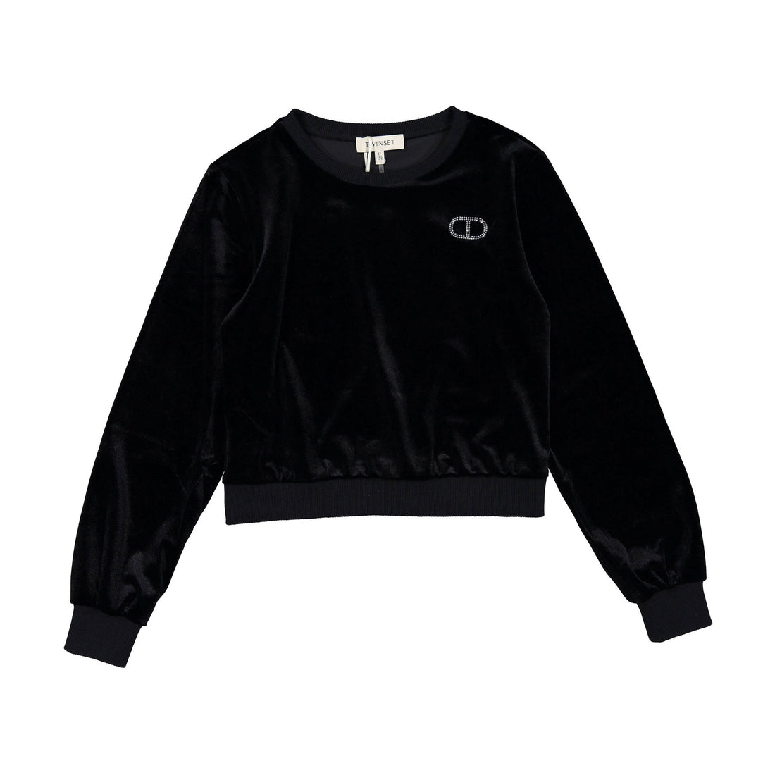 Twinset Black Chenille Sweatshirt