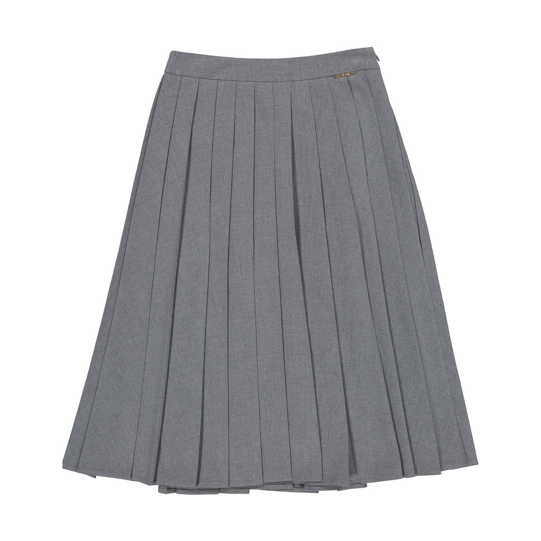 Twinset Grey Long Pleated Skirt