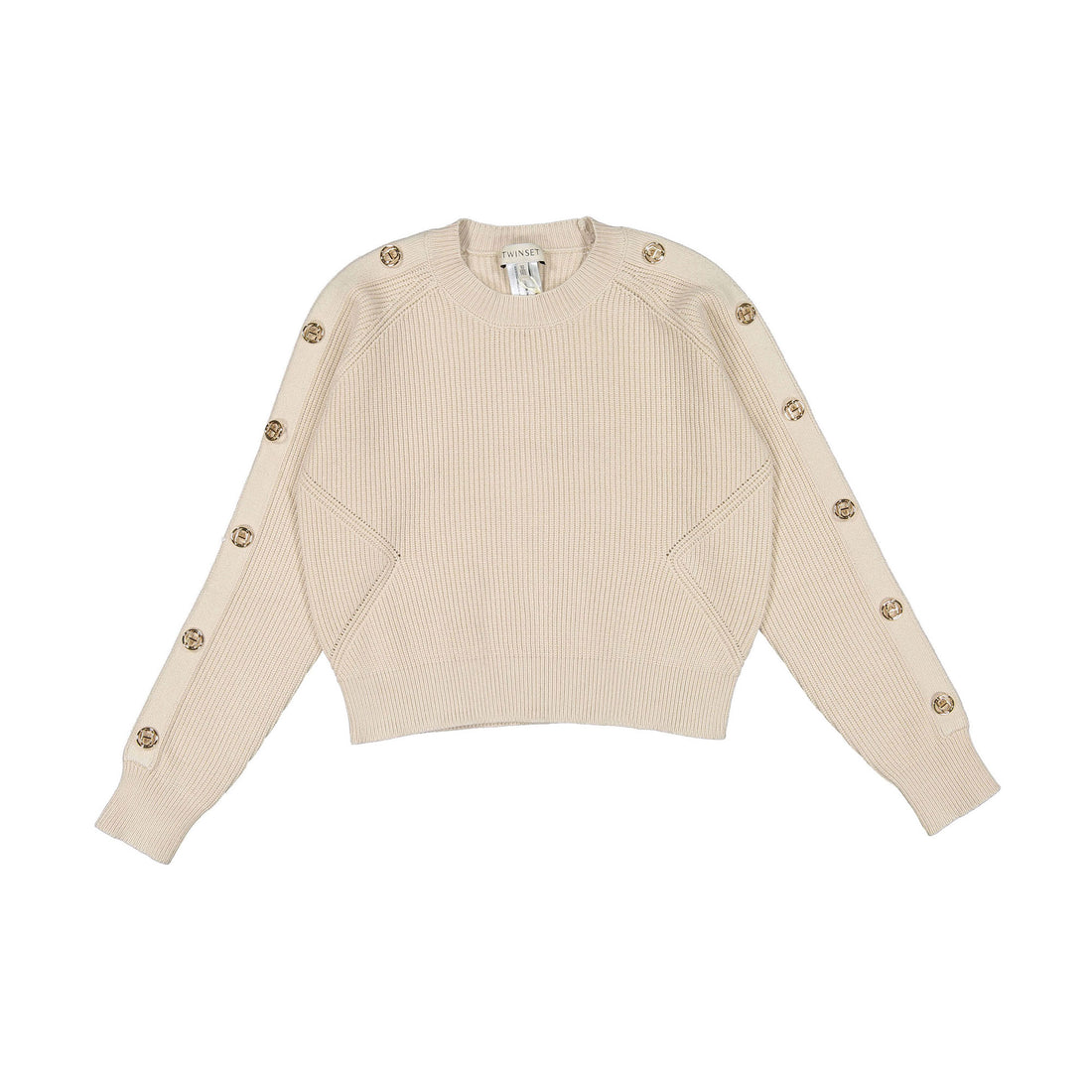 Twinset Biscuit Crewneck Sweater
