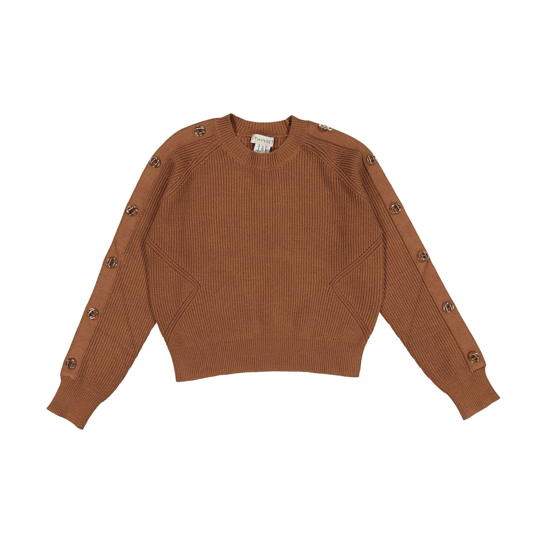 Twinset Camel Crewneck Sweater