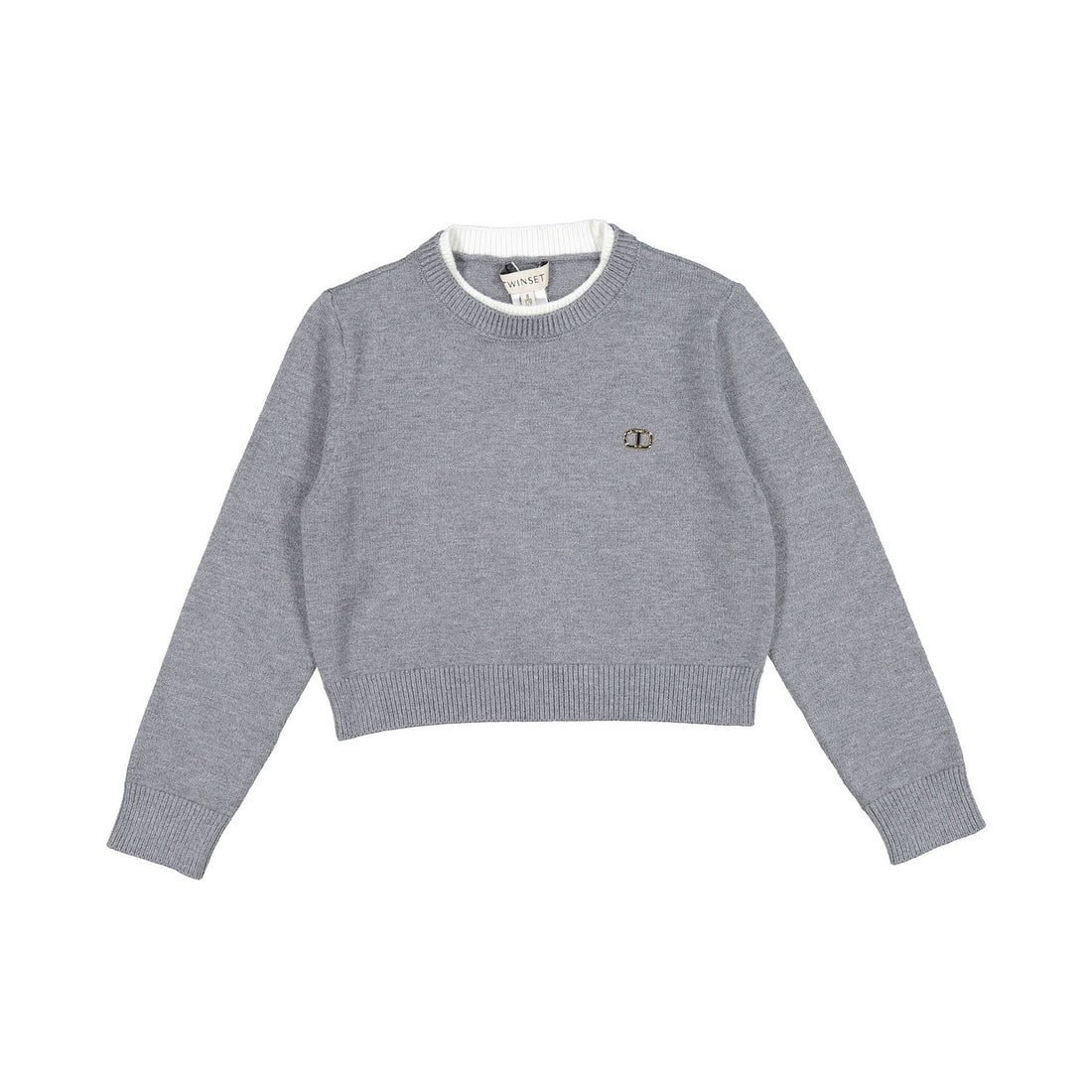 Twinset Grey Crewneck Sweater