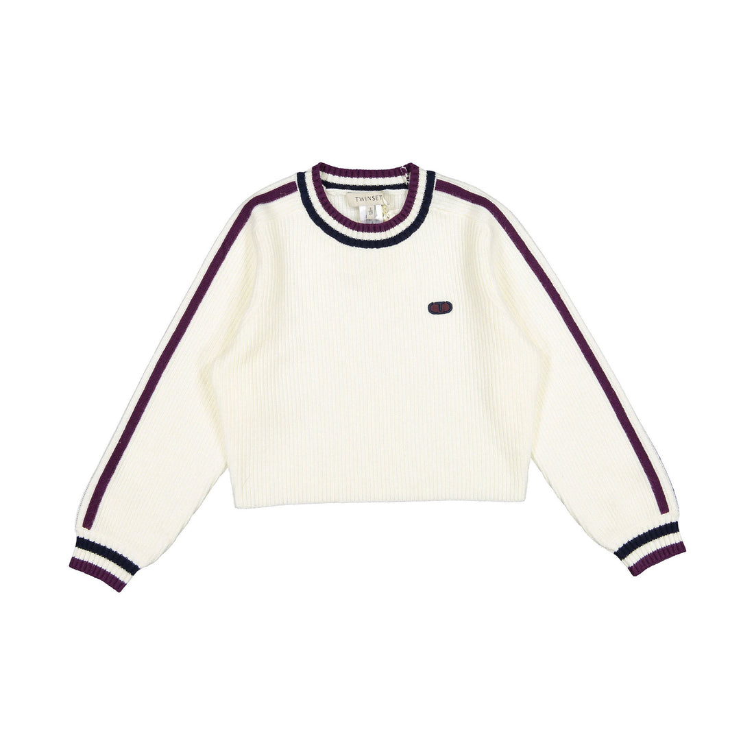 Twinset Cream Crewneck Sweater