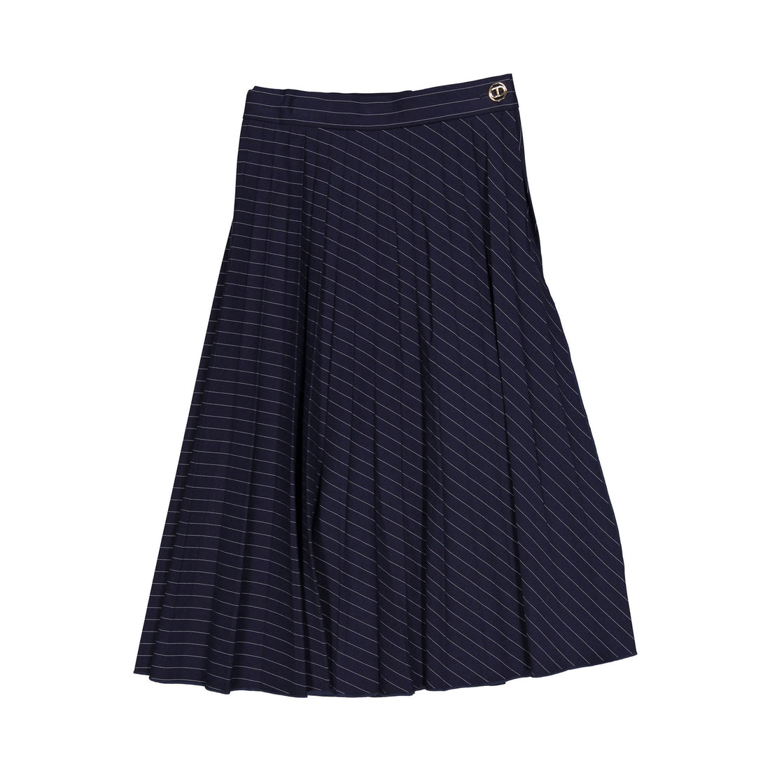 Twinset Blue Long Pleated Skirt