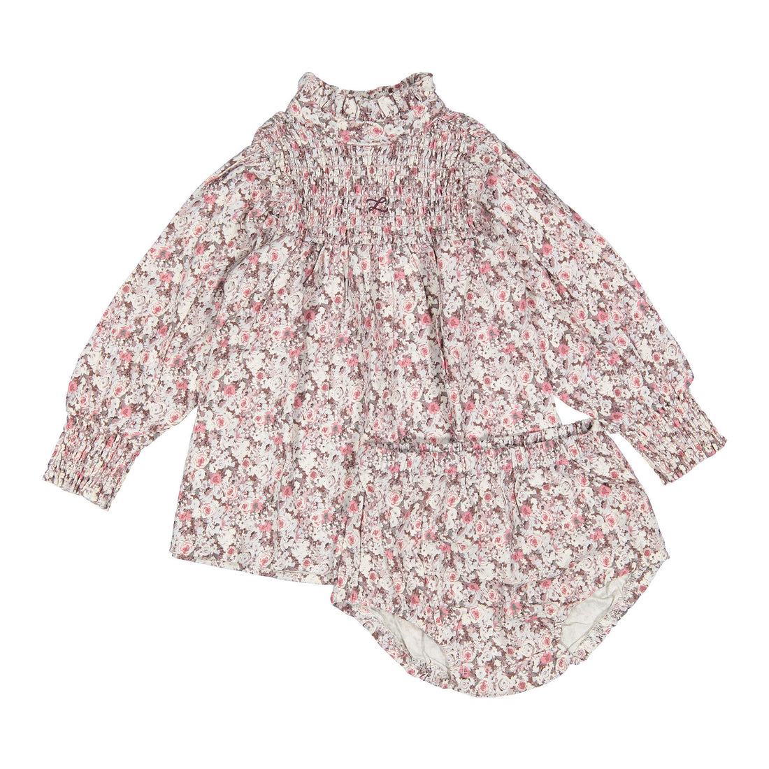 L by Ladida Eggplant Floral Bloomer Set