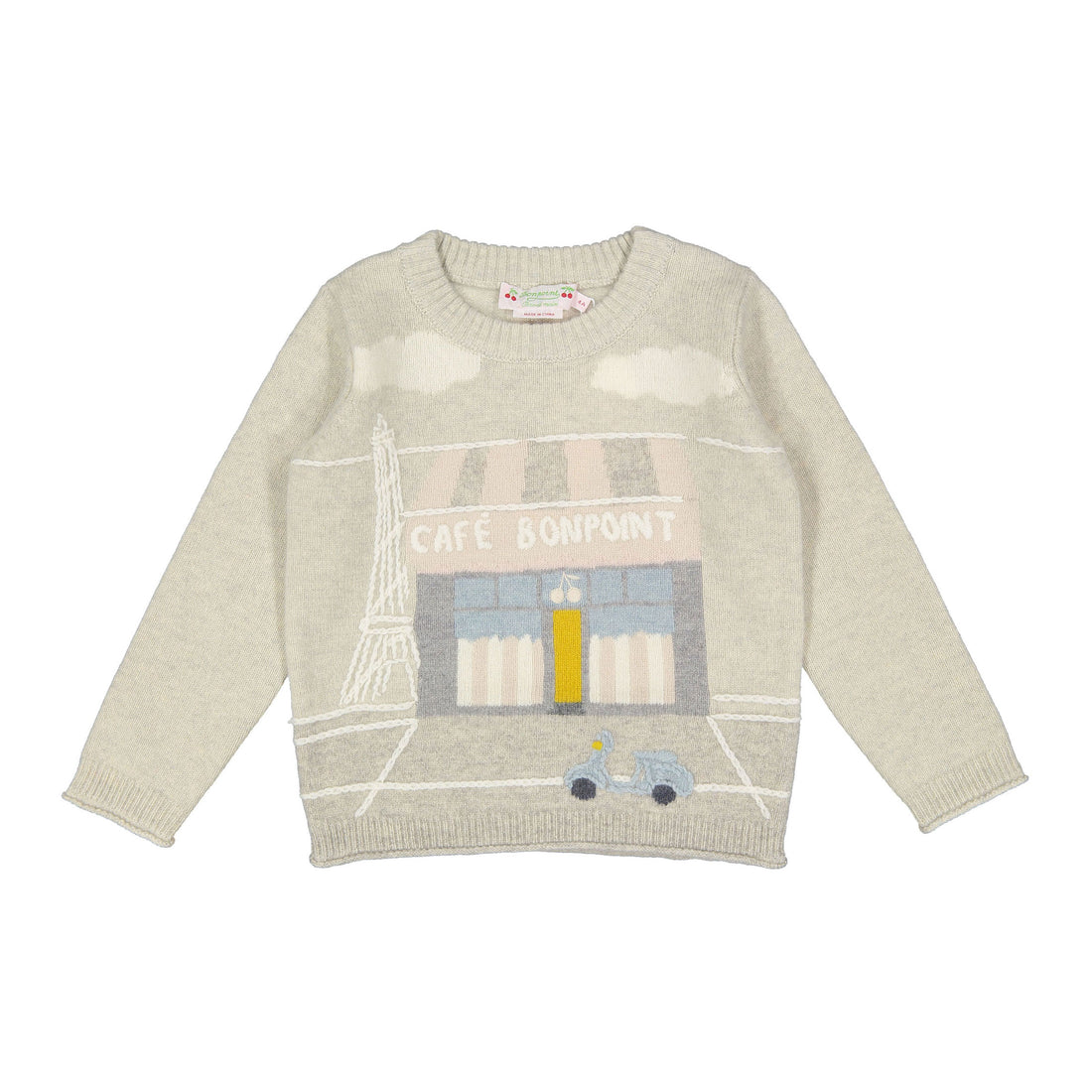 Bonpoint Light Grey Jodora Pullover